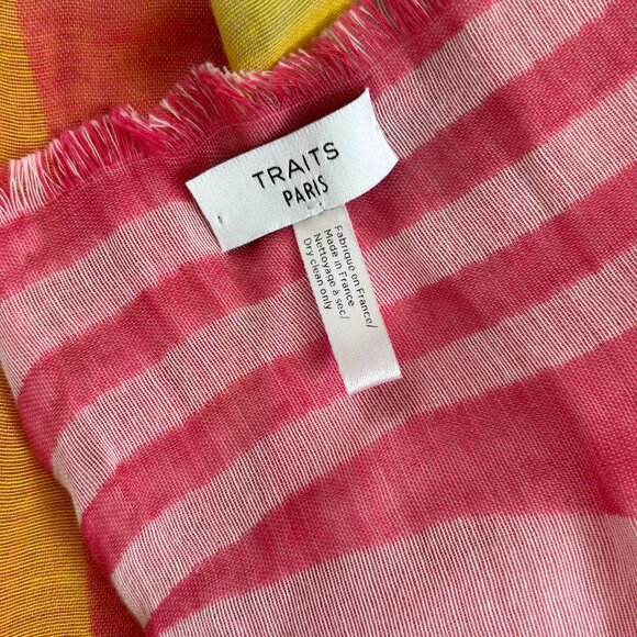 NWOT! Traits Paris Frioul N° 1 Silk and Cotton Scarf - Picture 8 of 9